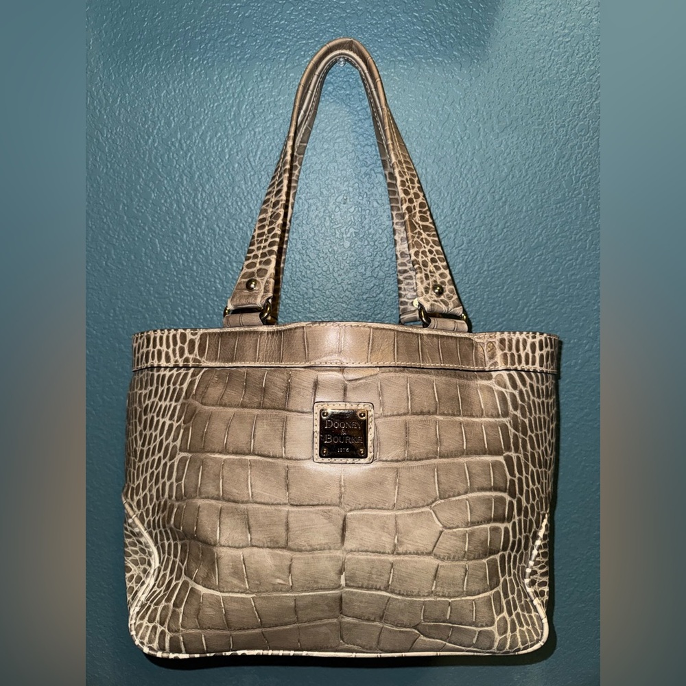 Dooney & Bourke Croco Embossed Leather Tote